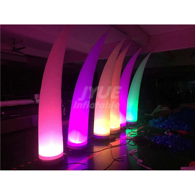 Advertising Outdoor Oxford LED Wedding Decoration Inflatable Pillars Column Air Cone