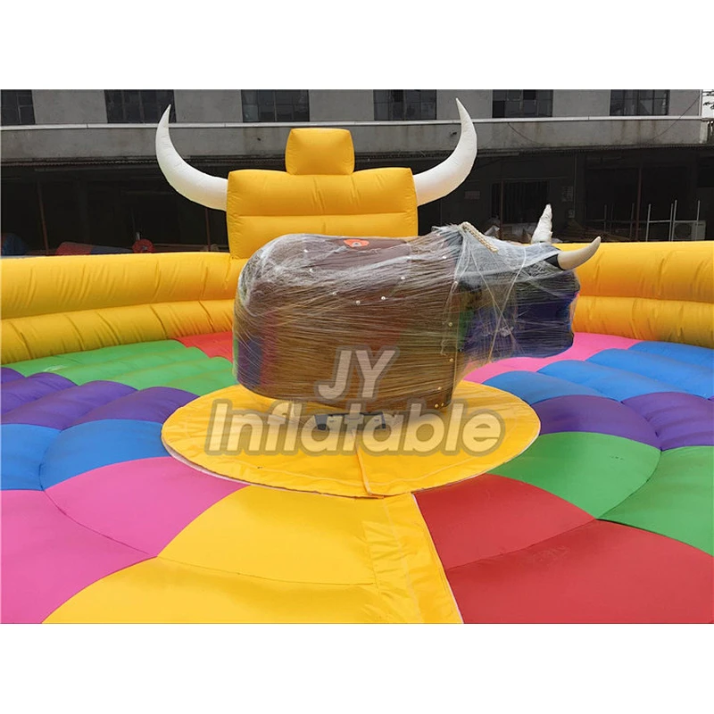 Outdoor Sport Game Exciting Electric Bull Game Ride Inflatable Mechanical Bull Rodeo For Sale