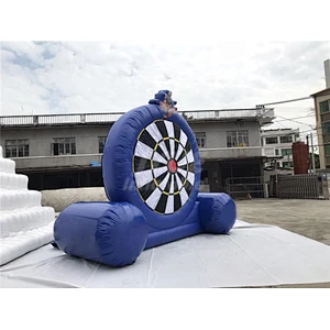 Super Cool Competitive Price  4m 5m(H) Airtight Pump 0.65mm PVC Can Logo With Balls Inflatable Dart Board