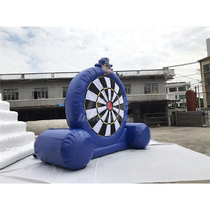 Super Cool Competitive Price  4m 5m(H) Airtight Pump 0.65mm PVC Can Logo With Balls Inflatable Dart Board