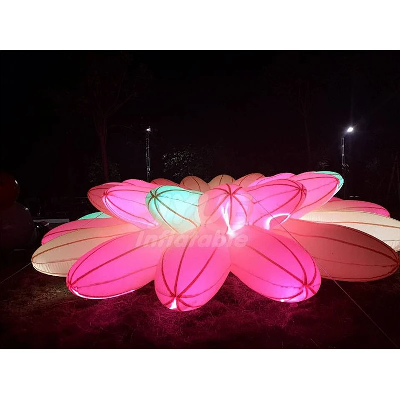 Hot sale High Quality Decoration Colorful Party Lighting Inflatable LED Flower For Wedding