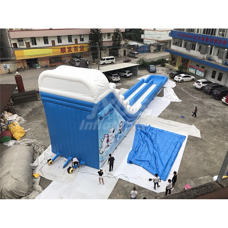 Commercial Outdoor Largest Penguin Inflatable Water Slide For Kids And Adults