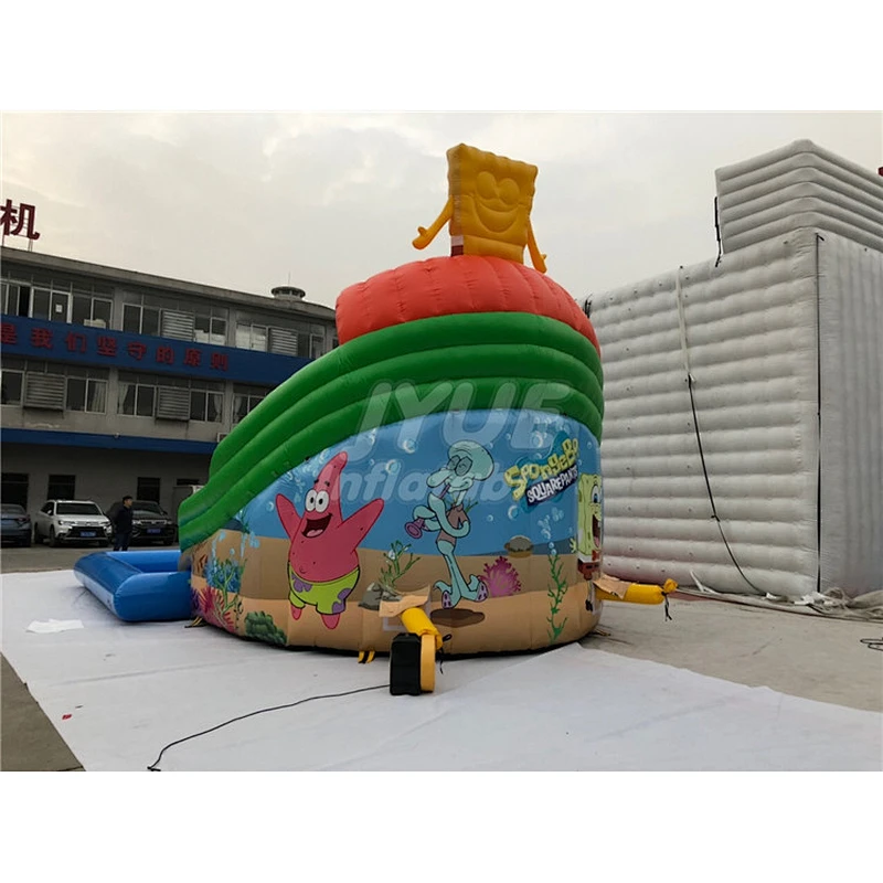 Cheap Commercial Summer Outdoor Aqua Game Big Kids Inflatable Fun Park with Slide ,Water Inflatable Park