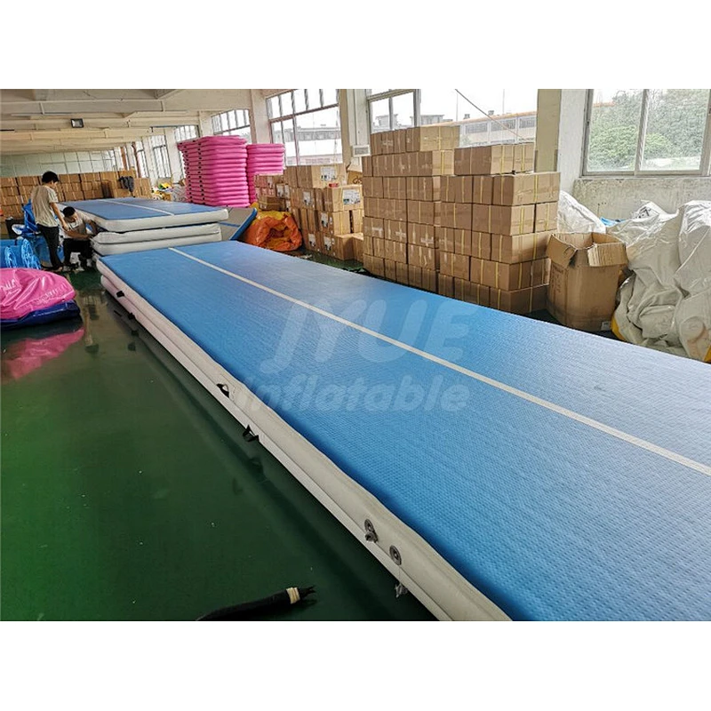 Factory Manufacture Supplier 4m 6m 8m 12m Inflatable Gymnastics Air Mats, Inflatable Blue Australia Air Track For Sale