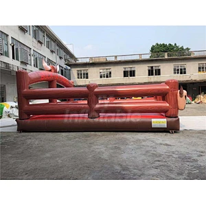 Used Electric Riding Mechanical Bull Wipeout Rodeo Bull Machine Mechanical With Arena Mattress