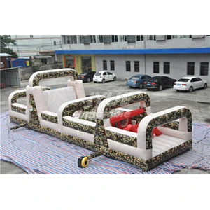 Factory Price Military Extreme Challenge Boot Camp Inflatable Obstacle Course For Sale