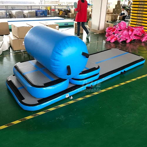 Thick Density Drop Stitch 2700gsm Bouncing Air Beam Roller Inflatable Air Track Set 3m With Free Electric Pump For Training