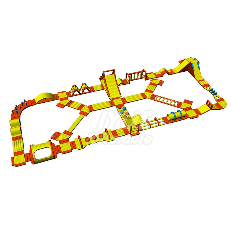 Commercial Adults Aqua Park Obstacle Island Water Park Inflatable Floating