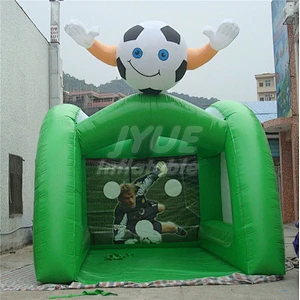 Soccer Kick Games Factory Inflatable Football Soccer Goal Post For Sale
