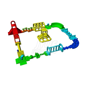 Commercial Adults Aqua Park Obstacle Island Water Park Inflatable Floating