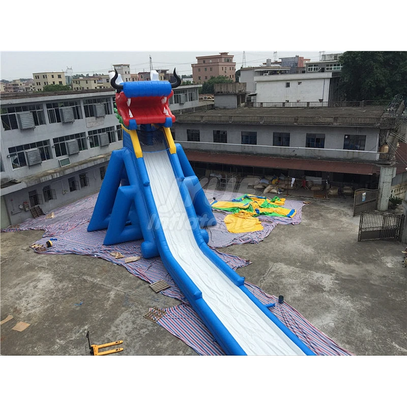 Adult Water Amusement Park Super Slide Dragon Inflatable Water Slide For Kids