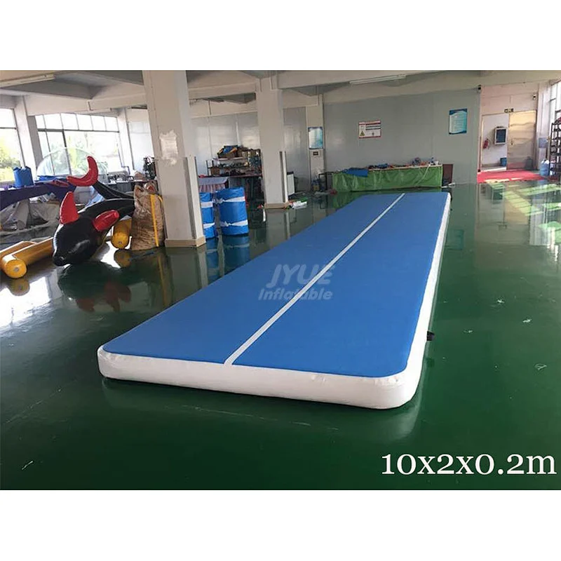3m/6m/8m/10m/12m Gym Acrobatics Mat Airtrack Floor Tumbling Inflatable Air Track Mint Cheap Gymnastics Equipment Factory