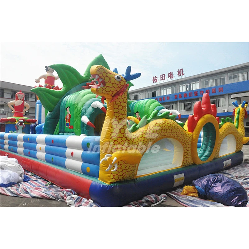 Commercial Indoor Outdoor Amusement Park Playground Inflatable Fun City Game