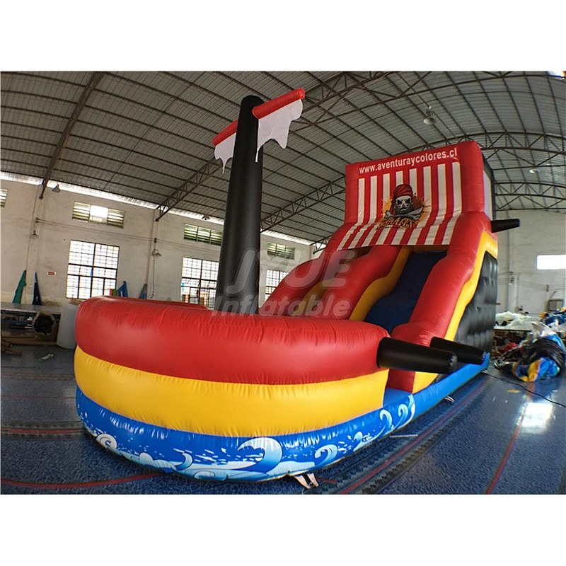 2018 China Factory Price Inflatable Pirate Ship Slide For Party Event With Small Size
