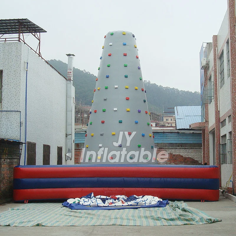 Hot Sale Moving Outdoor Games Portable Children Inflatable Rock Climbing Wall For Sale