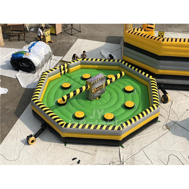 Inflatable Meltdown Jump Bar / Wipe Out Race Challenge Sport Game For Sale