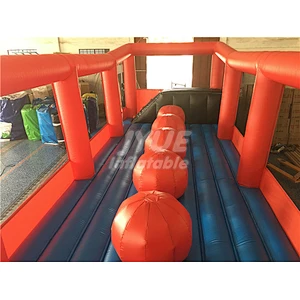 Gonflable Inflatable Wipeout Obstacle Course Wipeout Big Red Balls Challenge For Sale