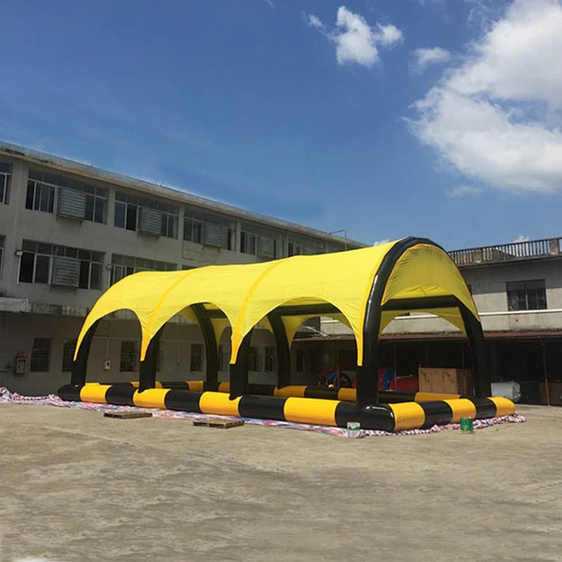 Water Toys Game Swimming Pool Square Inflatable Pool With Tent Cover For Sale
