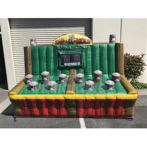 Commercial Whack A Mole IPS Challenge Battle Arcade Games Inflatable Zap A Mole Carnival Interactive Games