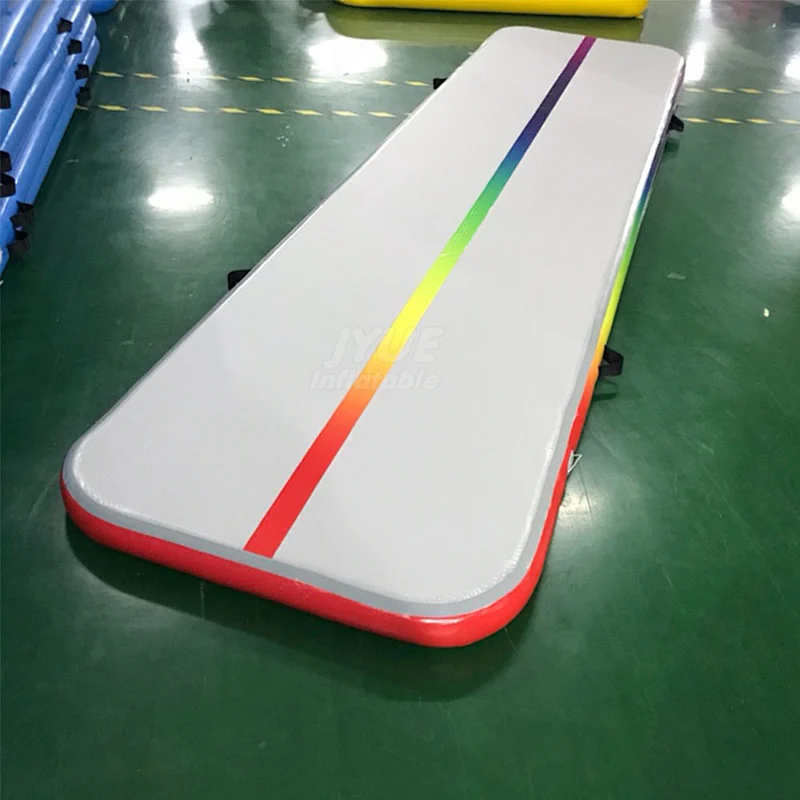3m 4m 5m 6m 8m 9m 10m 12m Hot Selling Air Track Rainbow Color P1 P2 Gymnastics Tumbling Mat Custom Logo Air Floor Factory