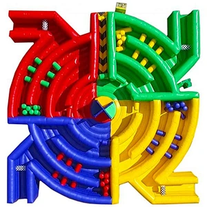 Inflatable dizzy disc /sport wipe out game / maze
