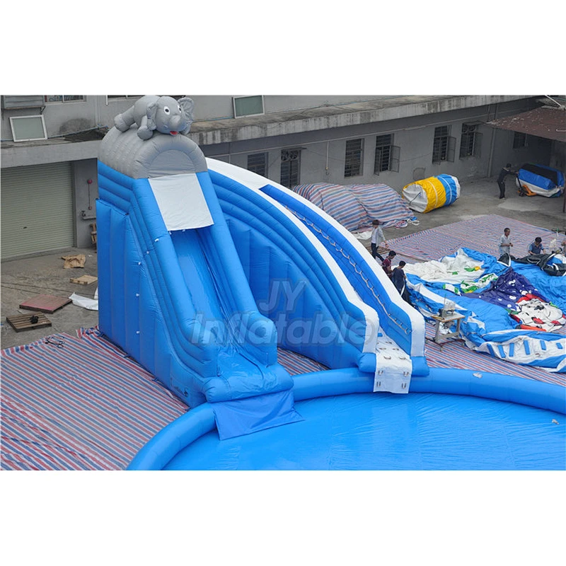 Blow Up Water Park Inflatable Backyard Water Slide And Pool