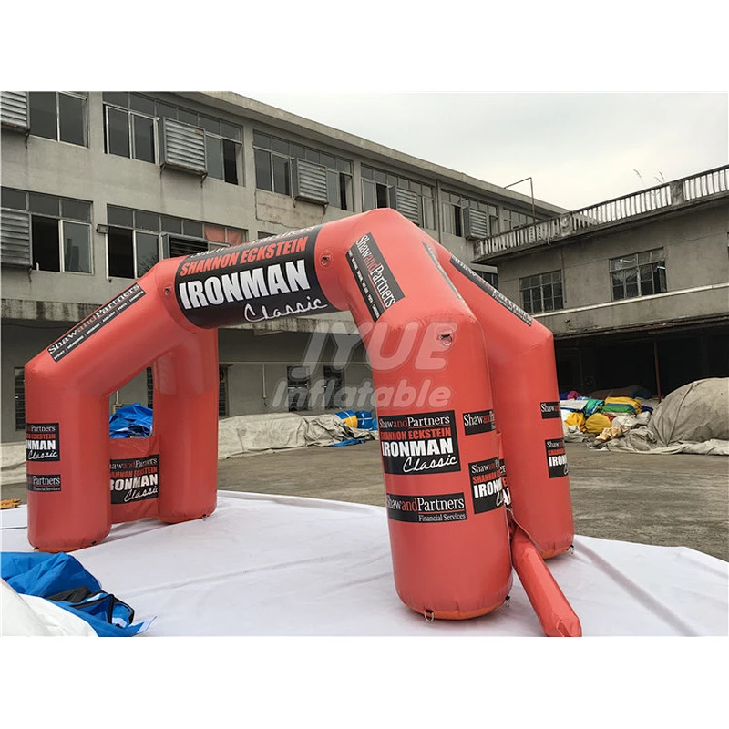 Guangzhou Factory Prices Durable Windproof Red Inflatable Arch Advertising Column For Promotion