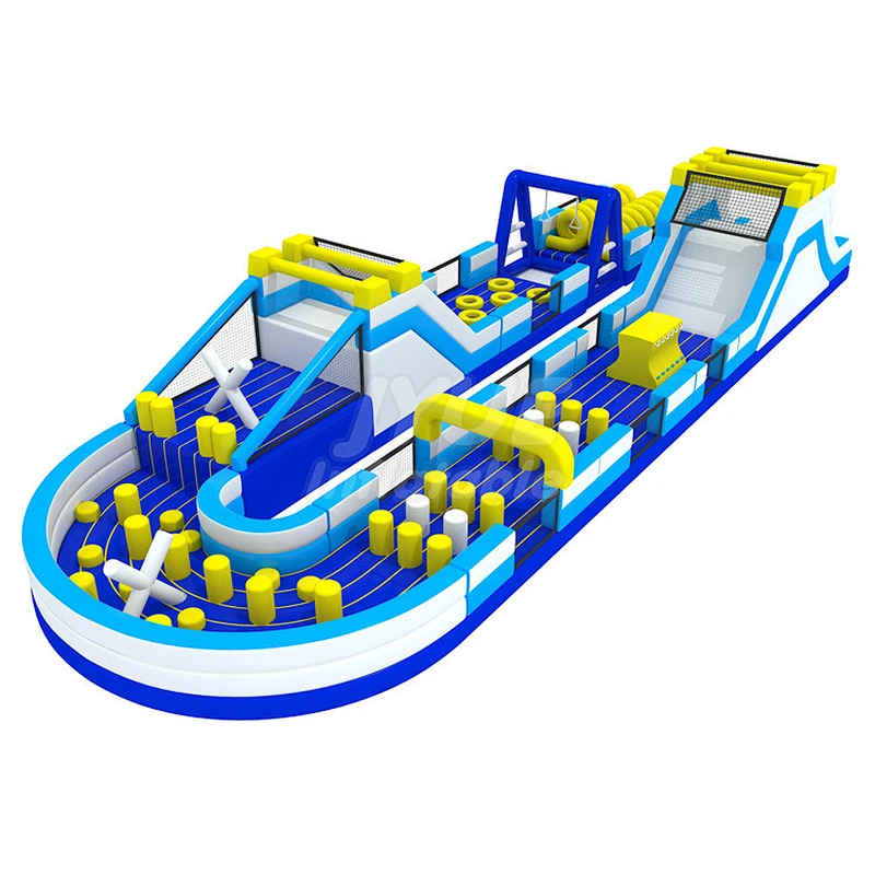 Factory Supply Kids Adult Commercial Large Long Inflatable Obstacle Course