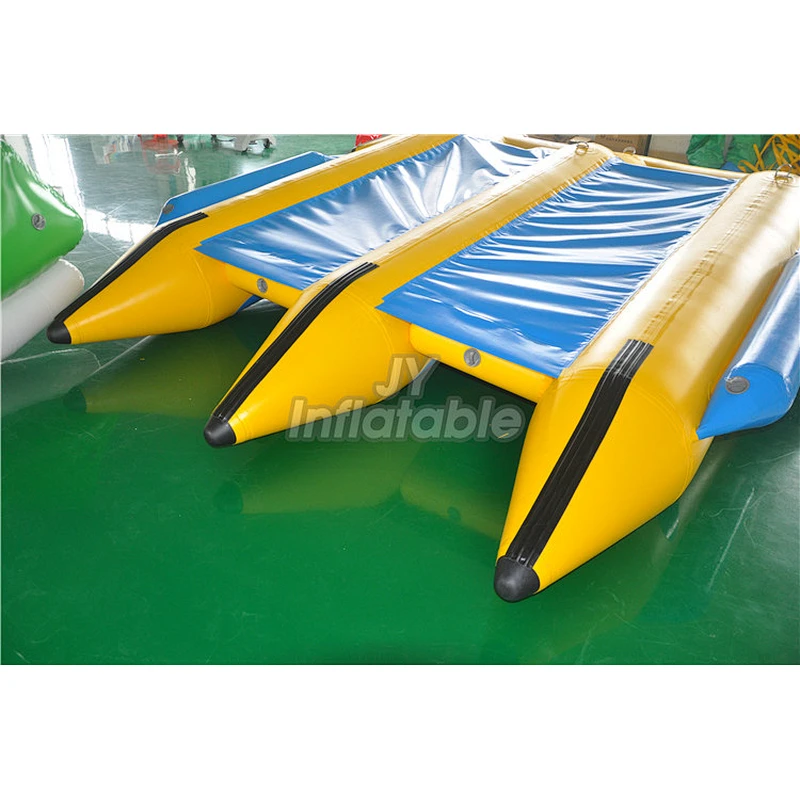 PVC Inflatable Ocean Float Rider 6 Seats Fly Fish Towable Tube Inflatable Flying Fish For Water Sport Game