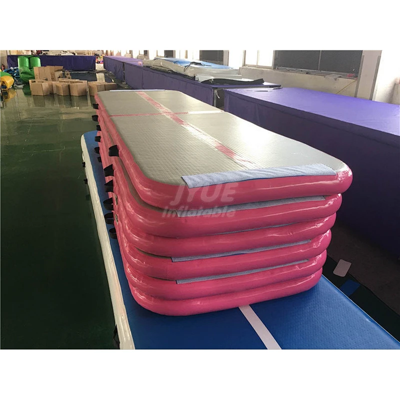 10ft/13ft/16ft/20ft/27ft  New Design Inflatable Tumbling Mat Electric Air Pump Gymnastics Air Track From Airtrack Factory