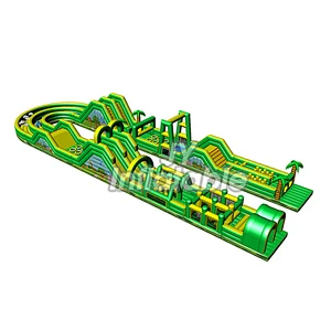 2019 New Design Custom Made Funny Outdoor Crazy Games Adult Kids Inflatable 5k Obstacle Course for Sale