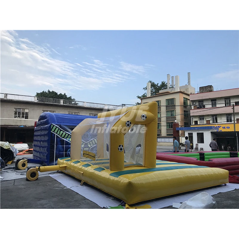 Hot Sale PVC Material Shoot Out Soccer Goals Target Customized Inflatable Football Goal For Sale