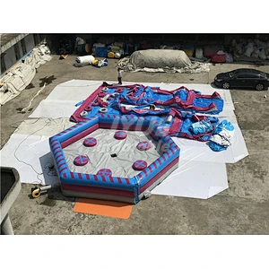 Amusement Park China Outdoor Sport Game Inflatable Wipeout Course For Sale