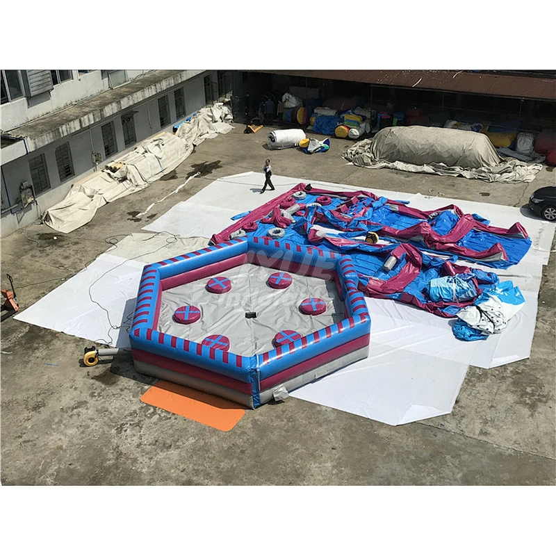 Adult Carnival Games Meltdown Mechanical Ride Wipeout Inflatable Sweeper Emilinator