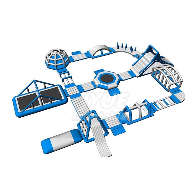 Commercial Adults Aqua Park Obstacle Island Water Park Inflatable Floating