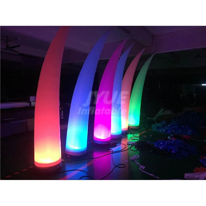 Advertising Outdoor Oxford LED Wedding Decoration Inflatable Pillars Column Air Cone