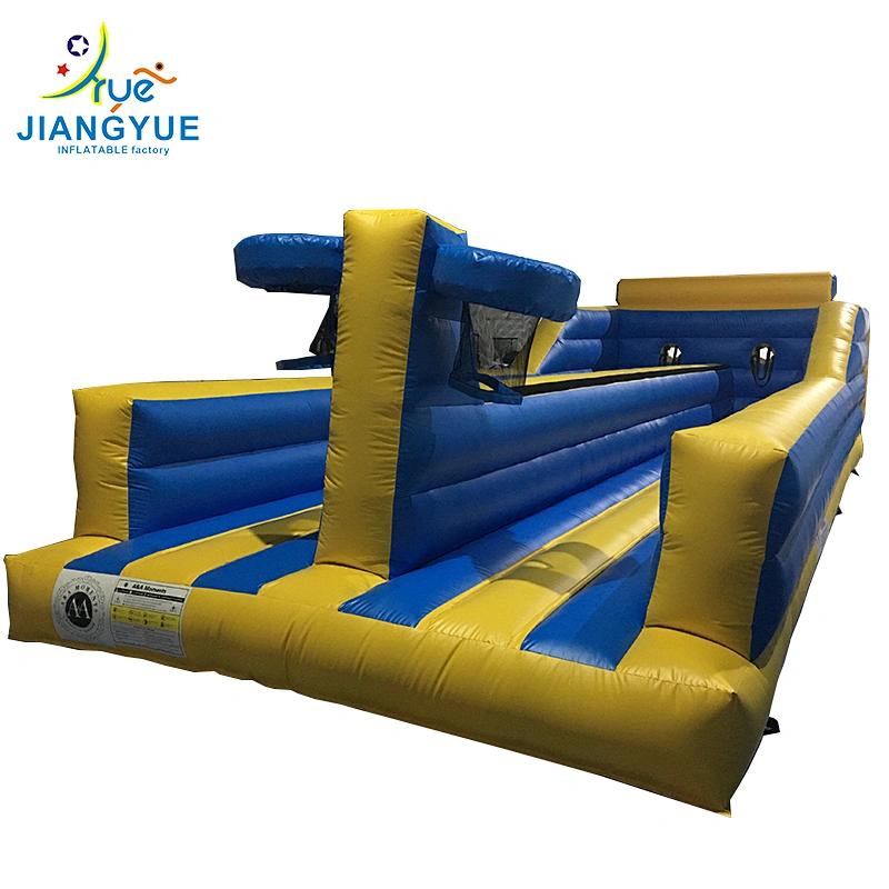 Salto inflables interactivos bungee juego para adultos inflatable bungee run