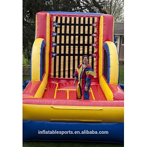 Customized Commercial Inflatable Sticky Wall For Sport Games,Giant Inflatable Air Climbing Wall Sticky Wall For Adults And Kids