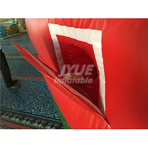 Crazy Sports Interactive Games Inflatable Hungry Bungee Running Human Hippo Chow Down Inflatable Game