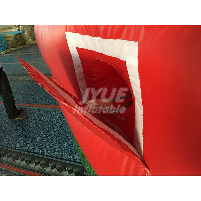 Crazy Sports Interactive Games Inflatable Hungry Bungee Running Human Hippo Chow Down Inflatable Game