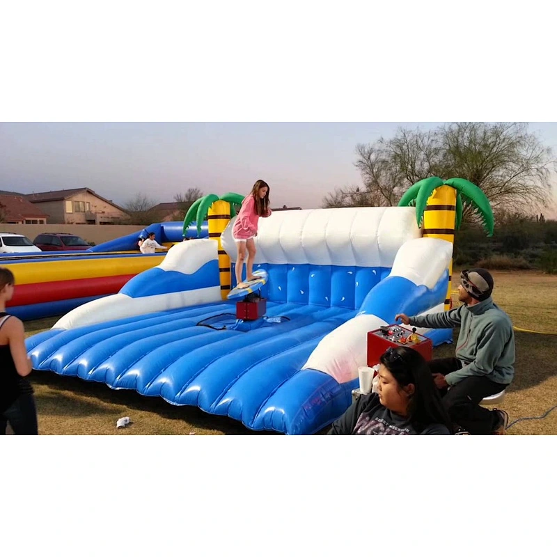 Inflatable Mechanical Surfboard Ride Inflatable Surf Simulator Toy For Sale 7M