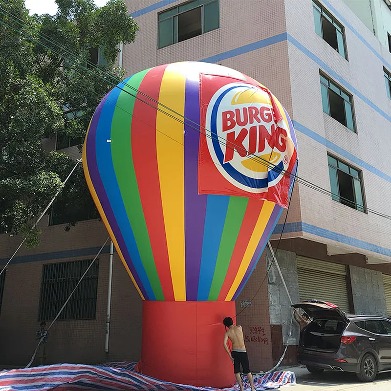 Outdoor Custom Printed Colorful Inflatable Advertising Ground Balloon For Events