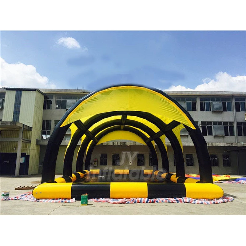 Water Toys Game Swimming Pool Square Inflatable Pool With Tent Cover For Sale