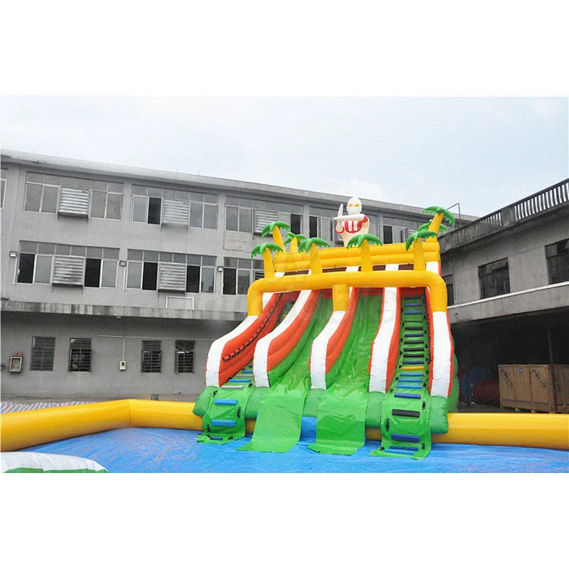 Blow Up Water Pool Slide Kids Inflatable Mini Water Park For Summer