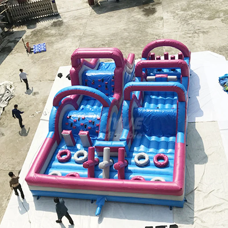 Kids And Adults Bouncy Castle House Challenge Inflatable Toddler Obstacle Course