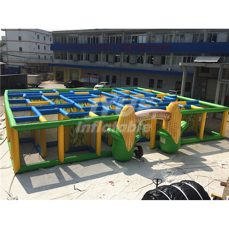 Outdoor Inflatable Corn Maze For Sale, Inflatable Obstacle Maze For Kids Party Rentals