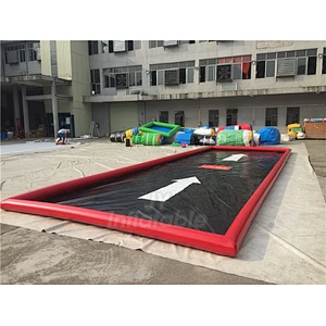 PVC Portable Airtight Cleaning Inflatable Car Wash Mat, Inflatable Car Water Collector Containment Mat