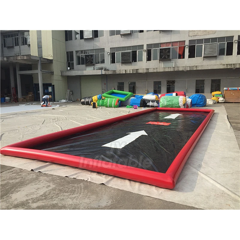 PVC Portable Airtight Cleaning Inflatable Car Wash Mat, Inflatable Car Water Collector Containment Mat