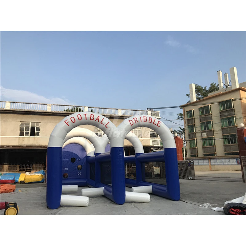 Commercial Grade Soccer  Inflatable Football Dribble  Games Obstacle Shooting Games for Kids and Adults