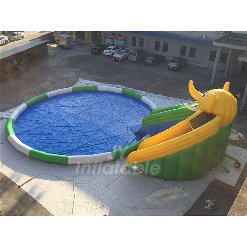 Good Price Pool Blow Up Water Slide Inflatable Water Park Games